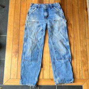 Vintage Carhartt Denim Double knee carpenter work pants